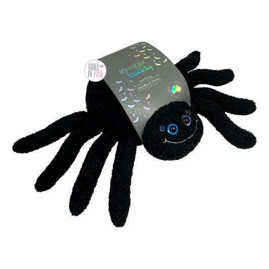Snuggle Buddy Australia Black Spider Heat & Hug Tourmaline Bead Heatable Belly Plush