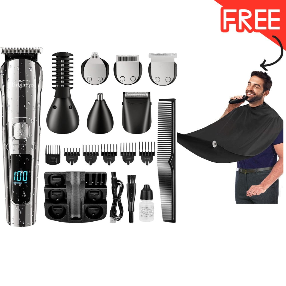 Beard Trimmer for Men, Hair Clippers & Hair Trimmer for Men, IPX7 Waterproof | FREEBeardBibApron