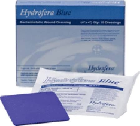 Hydrofera Blue HB4414 Classic Antibacterial Foam Dressing, Box of 10