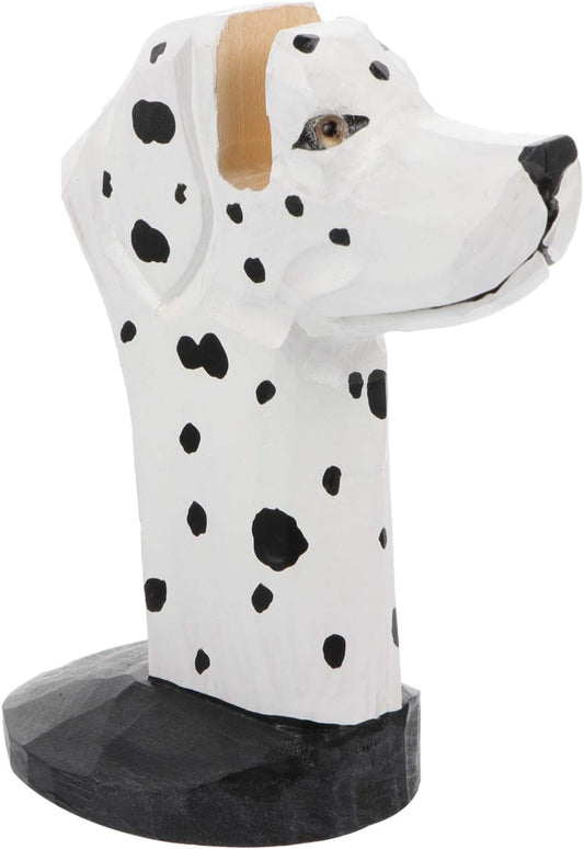 Garneck Wooden Office Holders Eyeglass Wooden Glasses Stand Holder Spectacle Display Stand Sunglasses Eyeglass Holder Animal Dalmatian Figurine Ornaments for Home Glass Animal