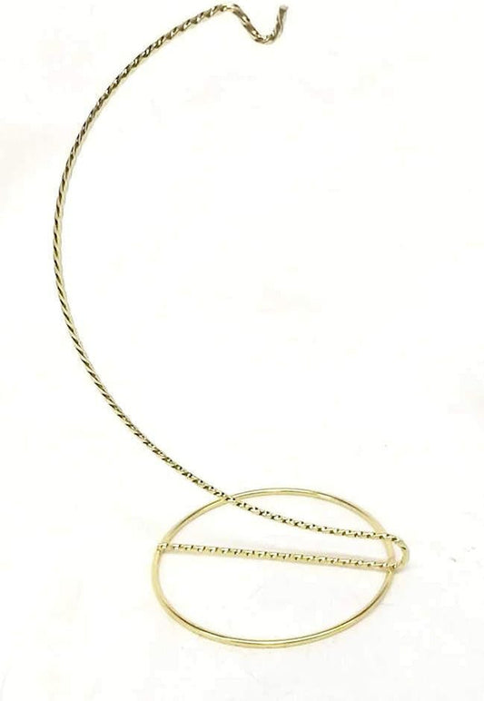 Home for ALL the Holidays Twisted Gold-Toned Ornament Stand (9 Inch)