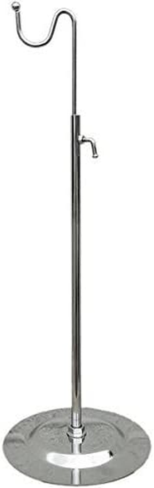 Single Hook Adjustable Chrome Countertop Handbag Display Stand Hanger for Purses, Hanging Forms, Accessories