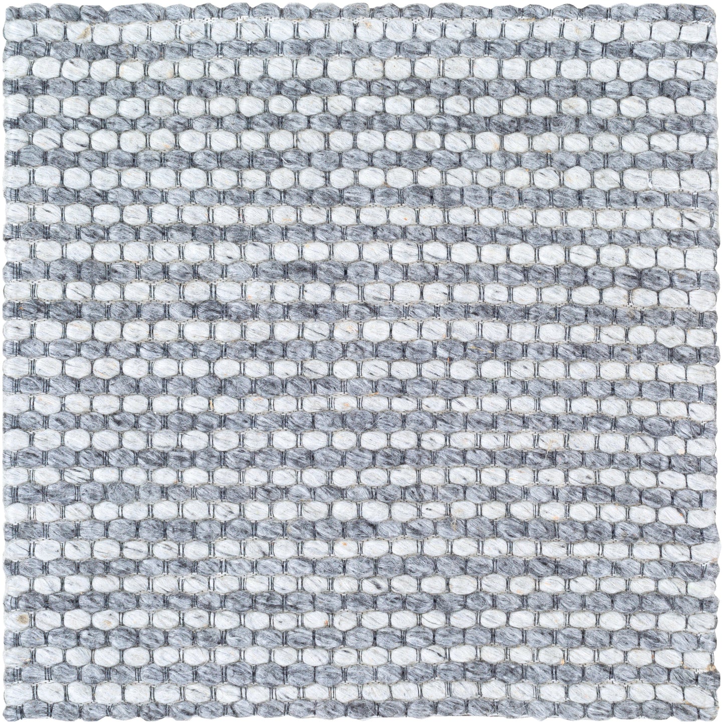 Pebble Beach Rug: Gray and White