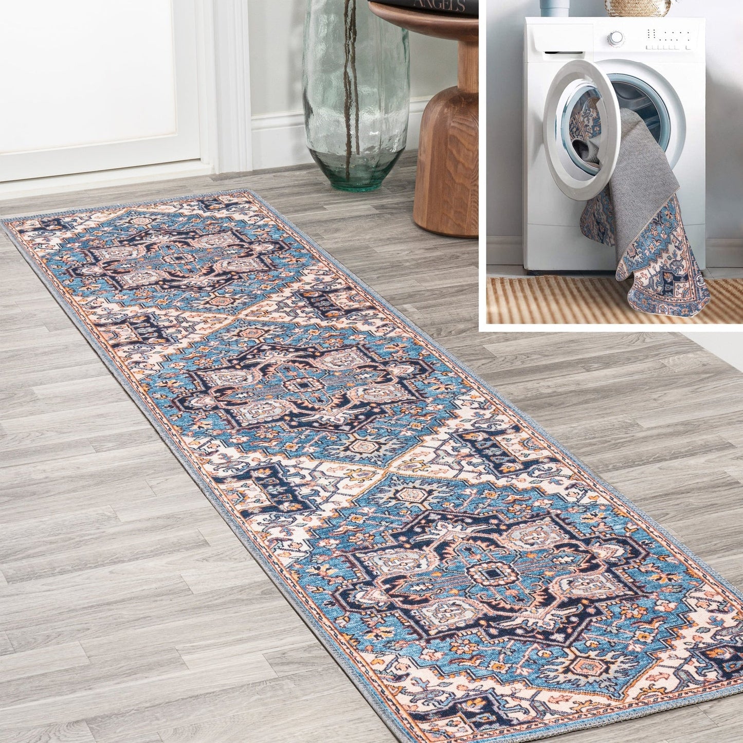 Cirali Ornate Large Medallion Washable Area Rug - Pier 1