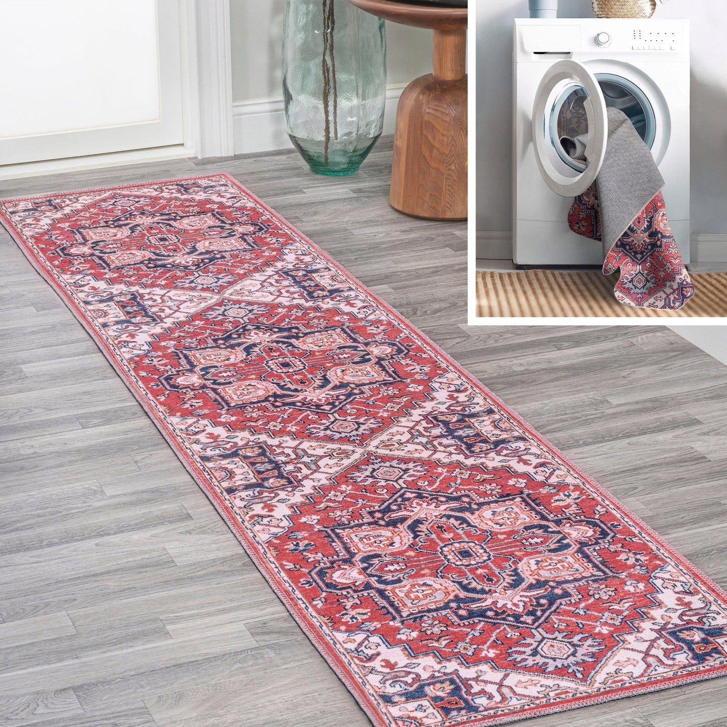 Cirali Ornate Large Medallion Washable Area Rug - Pier 1