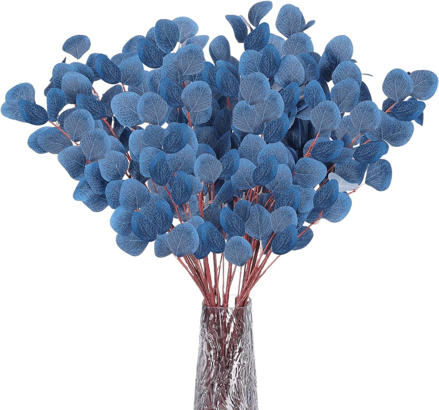 CEWOR 10-Piece Artificial Eucalyptus Stems Set -Home Decor Fall Flowers Eucalyptus Leaves Berry Pumpkins for Autumn, Thanksgiving, and Wedding Decorations Home & Garden > Decor > Seasonal & Holiday Decorations CEWOR Blue
