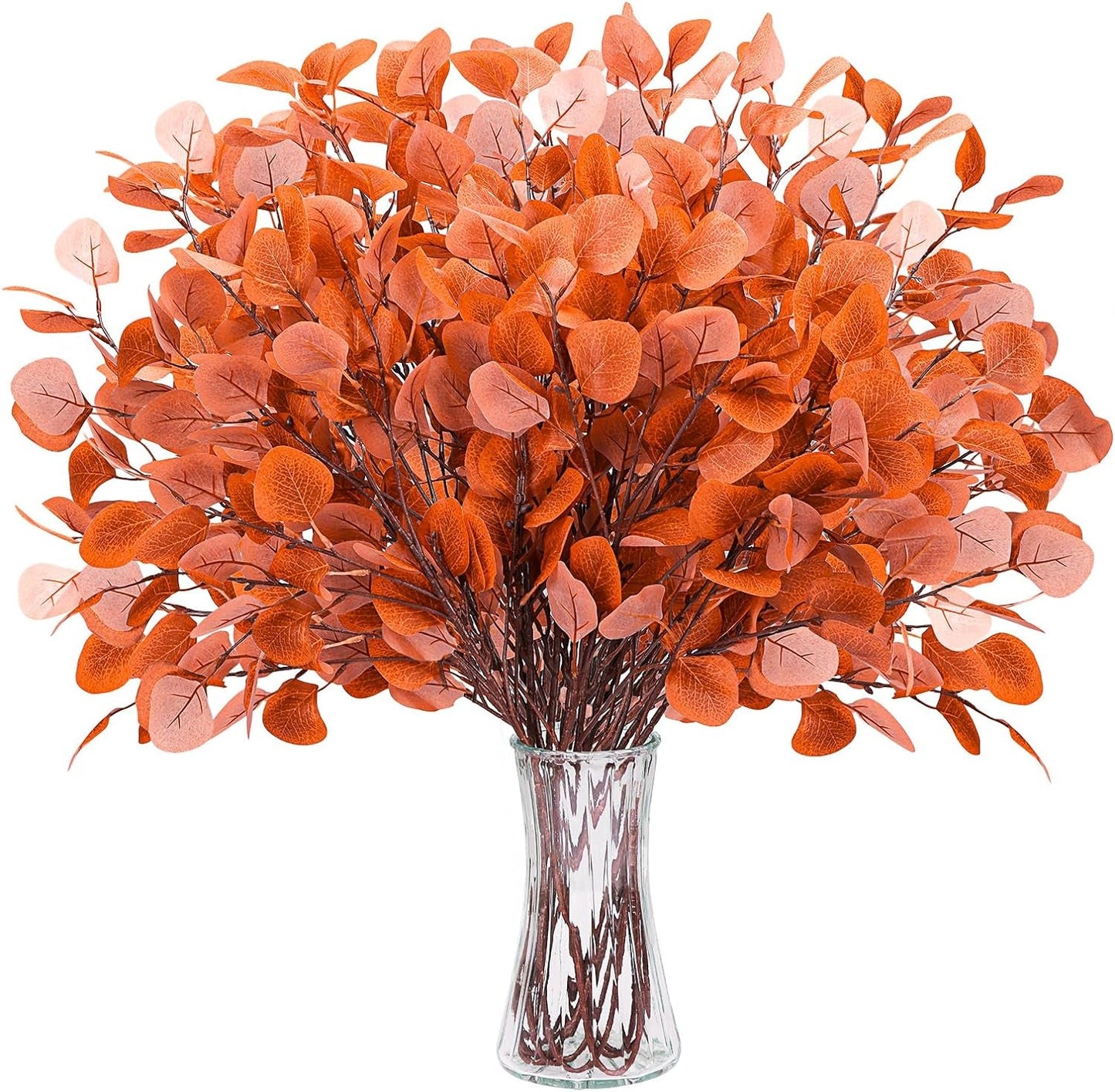 CEWOR 10-Piece Artificial Eucalyptus Stems Set -Home Decor Fall Flowers Eucalyptus Leaves Berry Pumpkins for Autumn, Thanksgiving, and Wedding Decorations Home & Garden > Decor > Seasonal & Holiday Decorations CEWOR Yellow