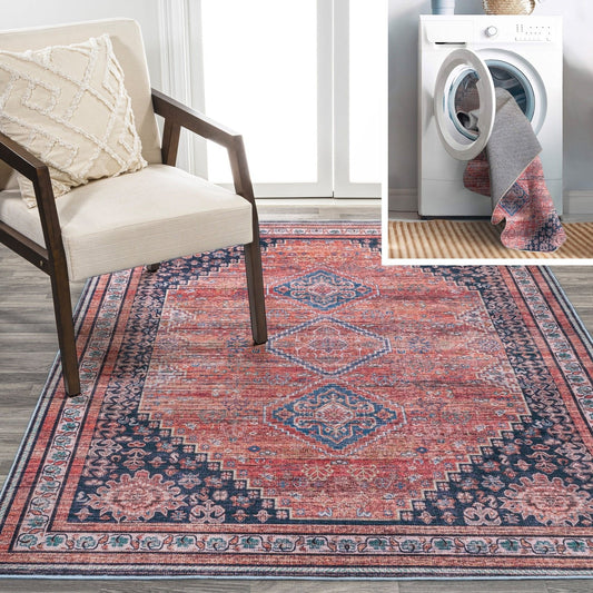 Dalyan Geometric Medallions Washable Area Rug - Pier 1