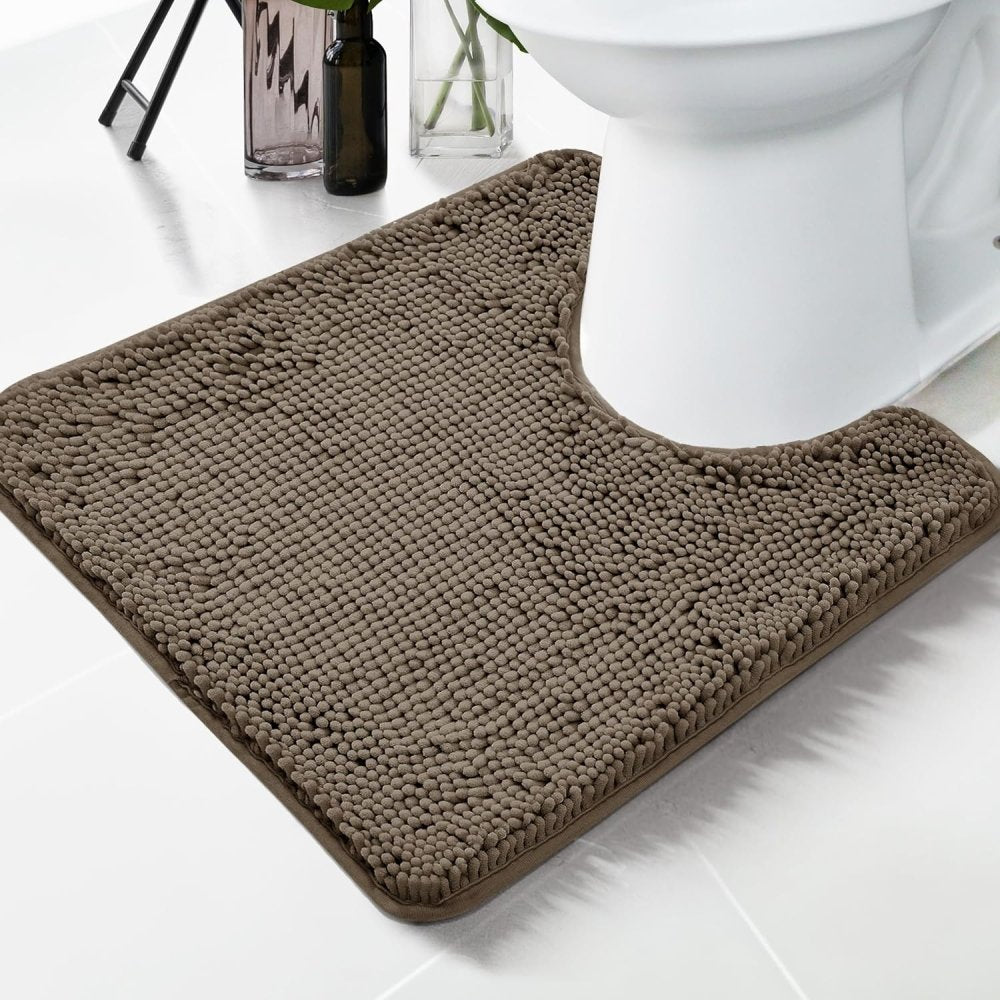 Deconovo Bath Mat - Toilet Rugs U Shaped, Extra Soft Plush Bathroom Rug for Bathroom - Deconovo US