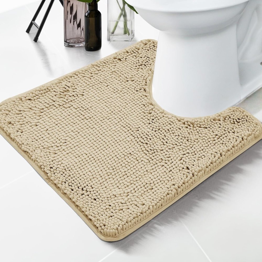 Deconovo Bath Mat - Toilet Rugs U Shaped, Extra Soft Plush Bathroom Rug for Bathroom - Deconovo US