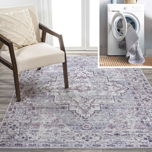 Didim Boho Medallion Washable Area Rug - Pier 1
