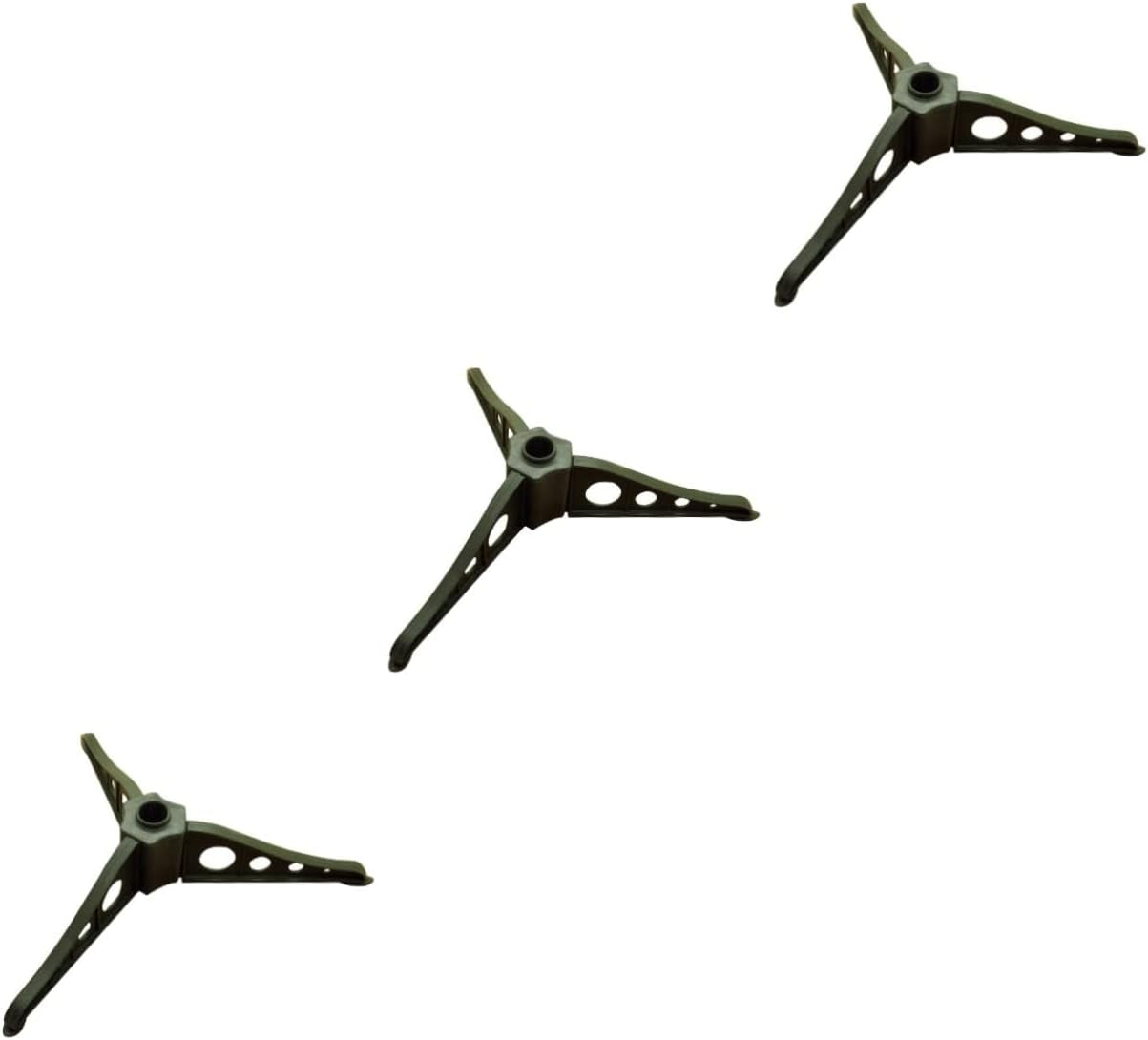 Amosfun Christmas Tree Base Frame Detachable Tree Stand Artificial Xmas Tree Stand Metal Christmas Tree Rotating Tree Stand Adjustable Base Metal Holder Home Christmas Tree Stand to Rotate Home & Garden > Decor > Seasonal & Holiday Decorations Amosfun Greenx3Pcs 15X5.5Cmx3Pcs