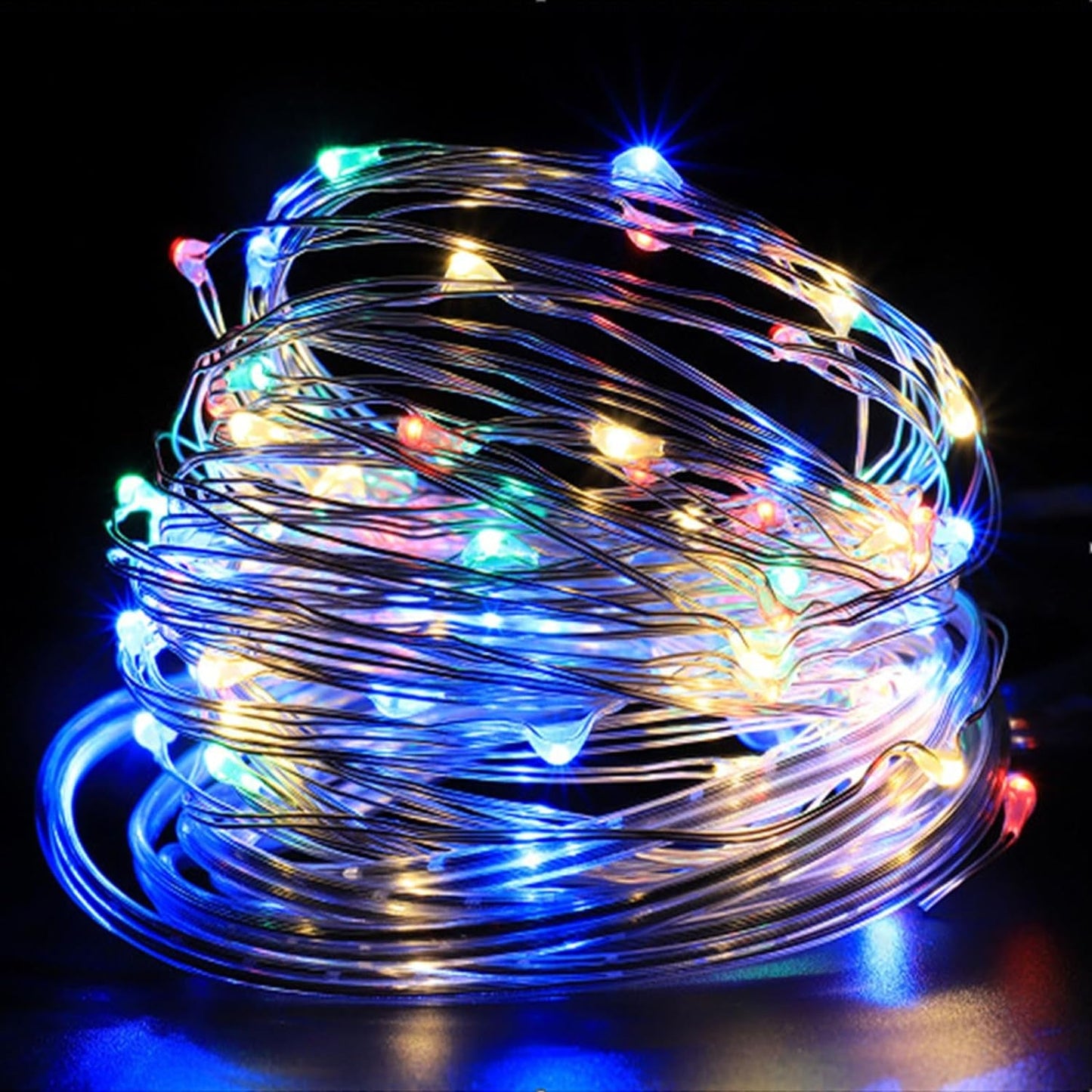 Fairy Lights 66 Ft 200 LED USB Twinkle String Lights Plug in Silver Wire Lights with Remote and Timer 8 Modes Outdoor Waterproof Starry Lights DIY Party Wedding Christmas Decoration（Warm White） Home & Garden > Decor > Seasonal & Holiday Decorations Siuholi-1 Multicolor-33Ft 33Ft