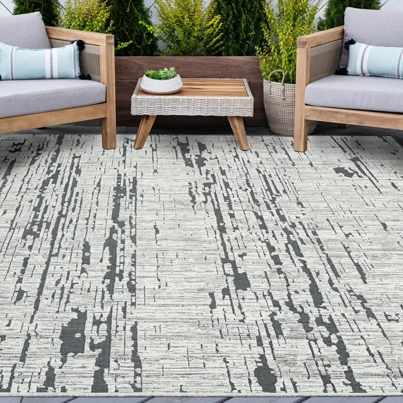 BREEZE RUG BLACK/GRAY