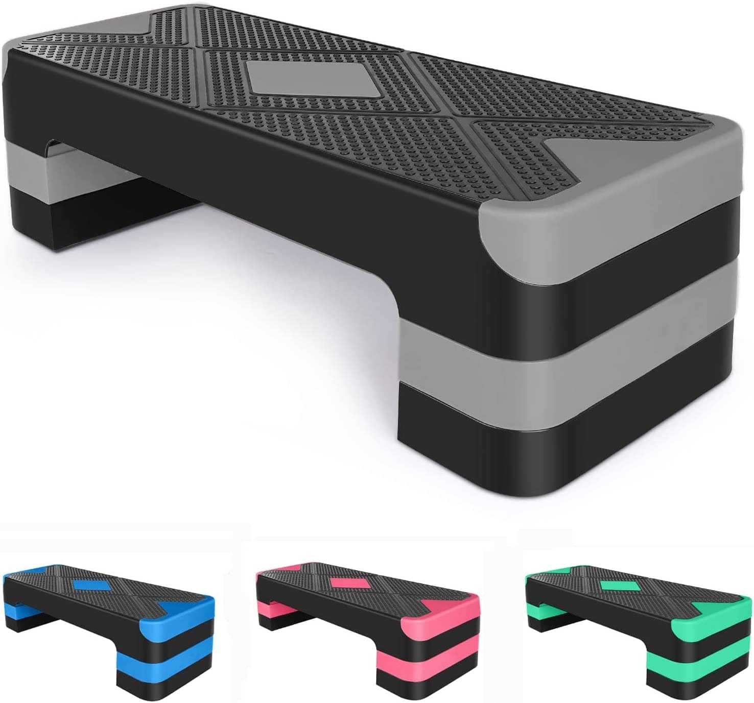 Haokang Adjustabl Aerobic Stepper Fitness Step Platform Health Workout for Sports Training