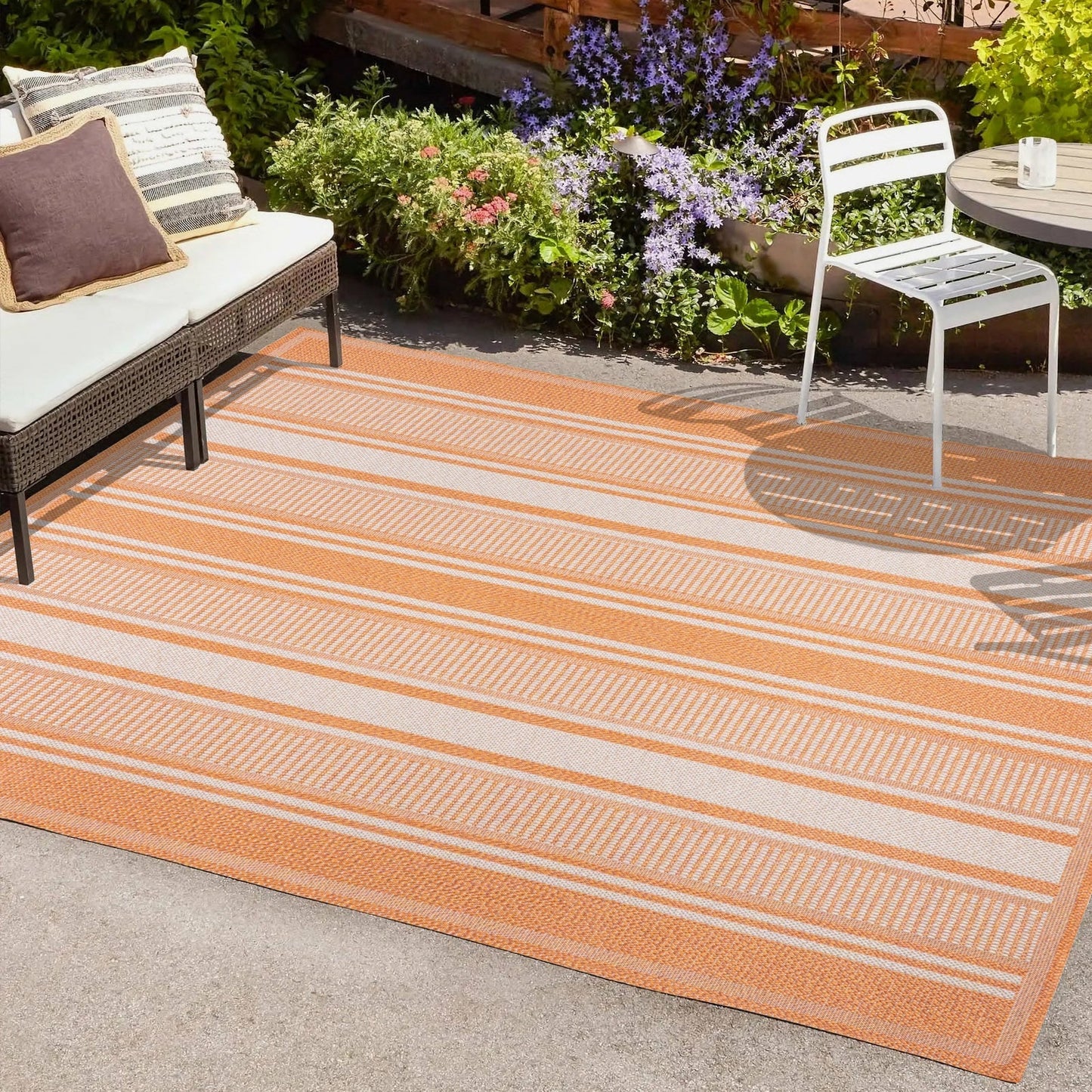 Haynes Modern Double Stripe Indoor/Outdoor Area Rug - Pier 1