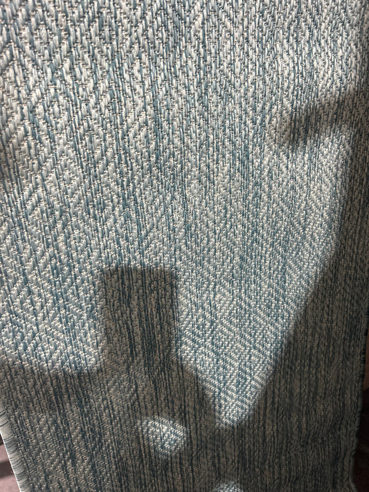 Aqua Courtyard Area Rug  Size: Rectangle 2' x 3'7"