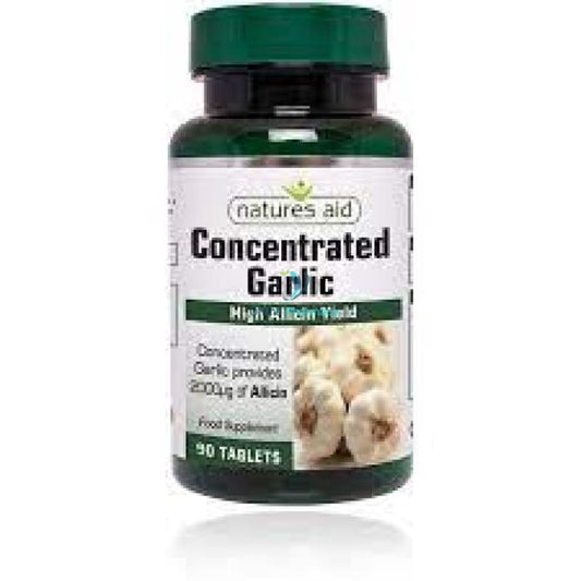 Natures Aid Garlic Concentrated 2000ug Allicin - 90 Pack