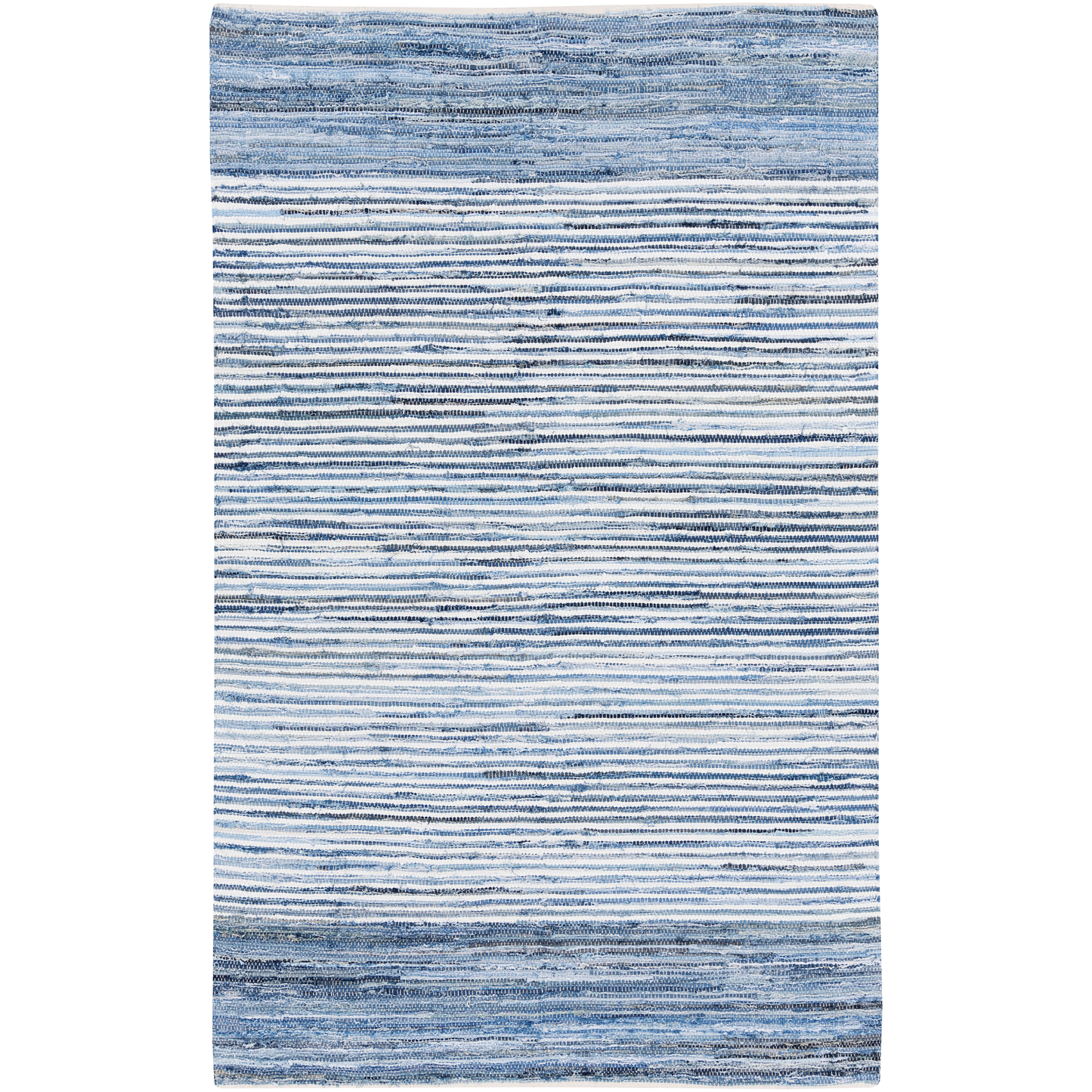 Denim Ombre Rag Rug - Marine