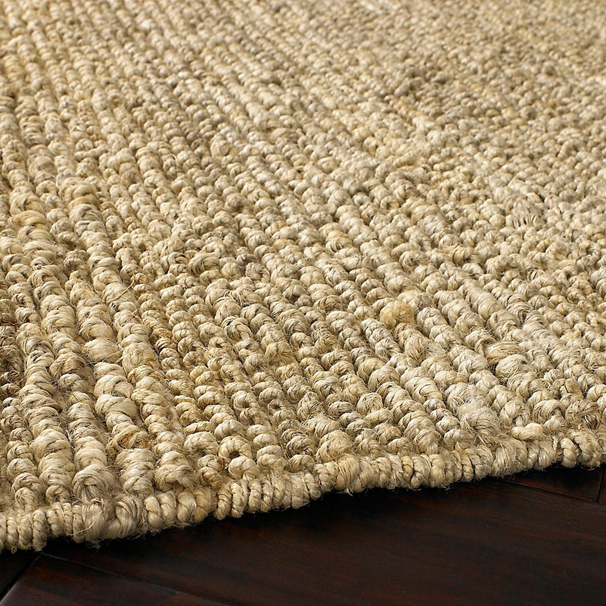 Reversible Jute Loop Rug: Natural Light