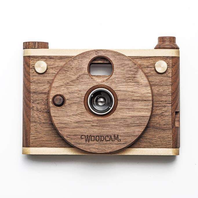 Single-Lense Wooden Digital Camera-Vintage One