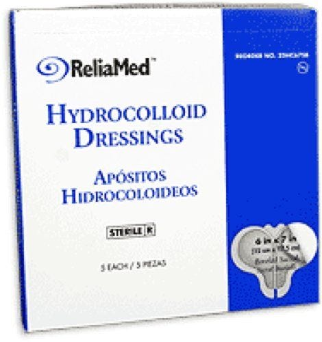 Cardinal Health Essentials HC67SB Hydrocolloid Sacral Dressing, Box of 5