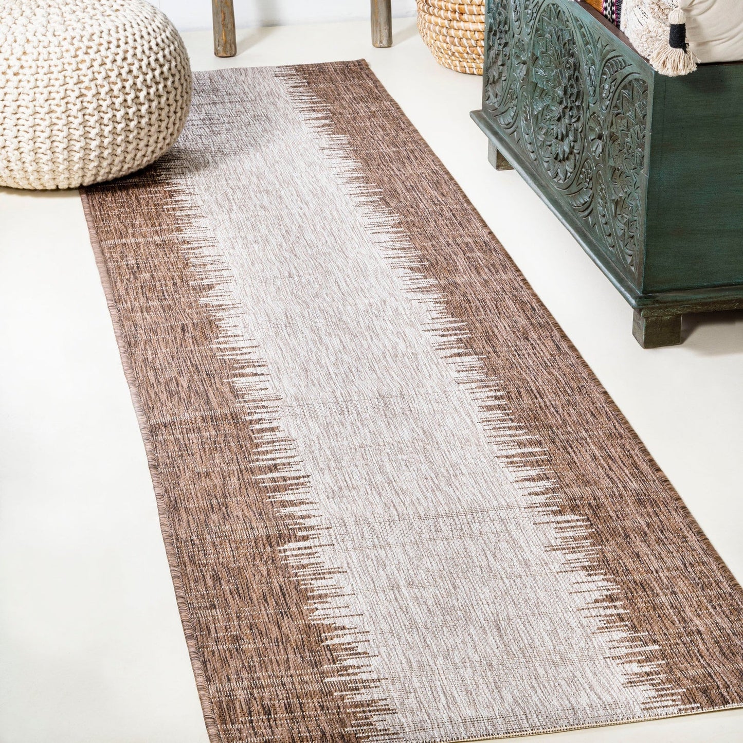Tavira Modern Strie' Indoor/Outdoor Area Rug - Rugs