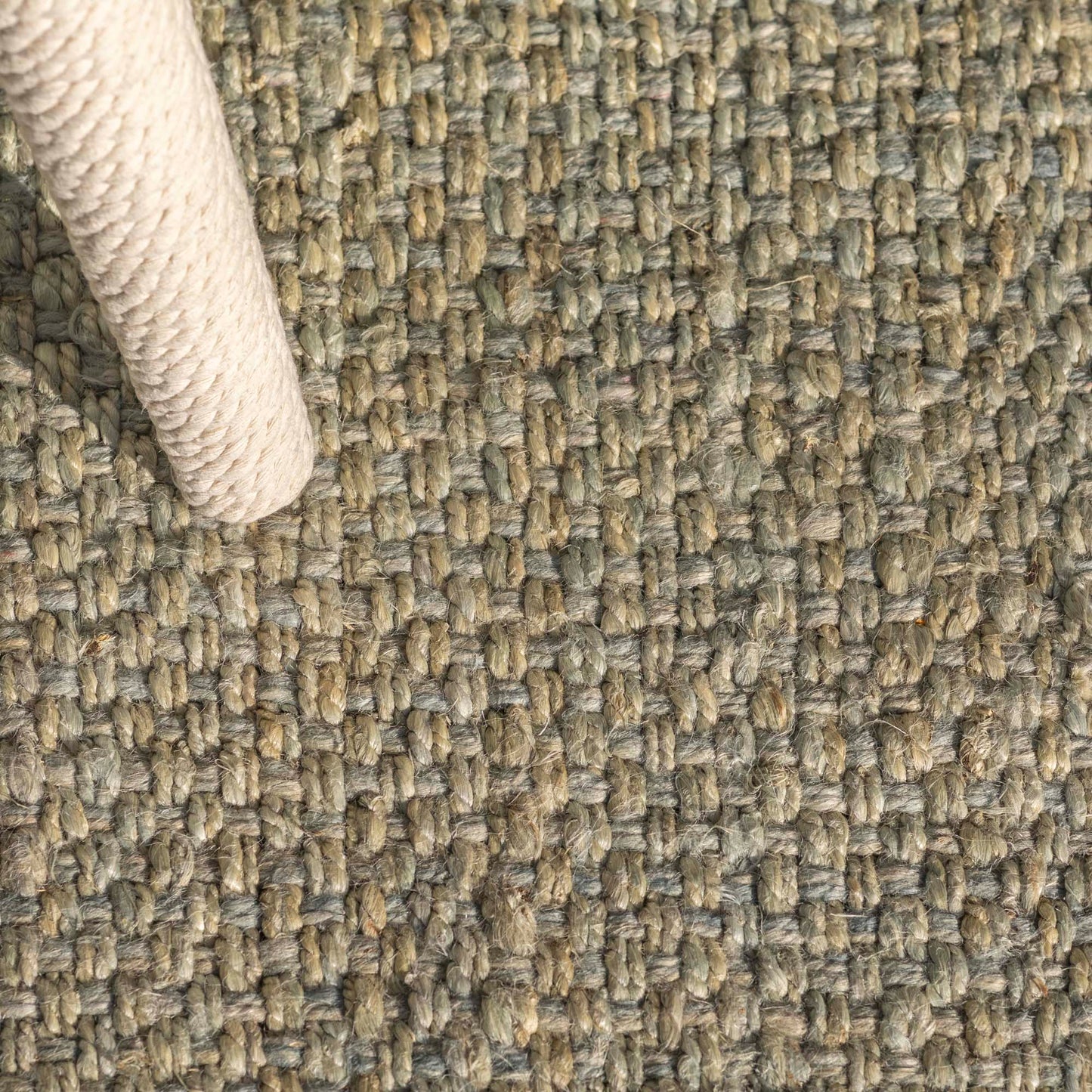 Thick Jute Rug - Gray Green