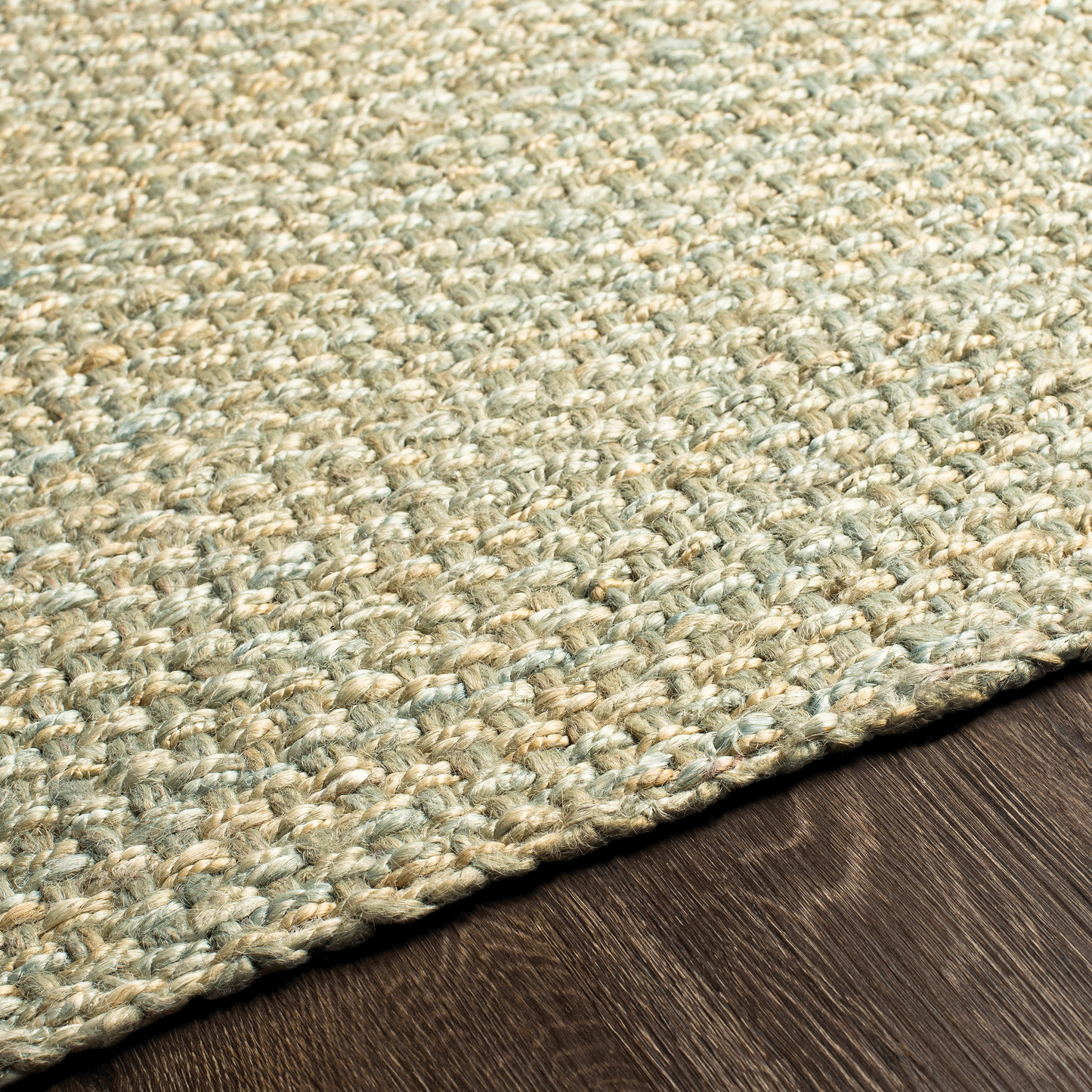 Thick Jute Rug - Gray Green
