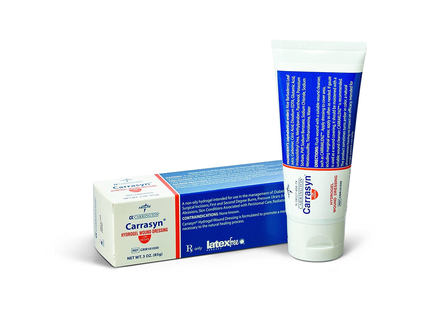 Carrasyn Hydrogel Wound Dressing with Acemannan Hydrogel 3 oz Tube