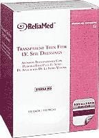 ReliaMed Transparent Thin Film IV Site Adhesive Dressing: 2.4" x 2.75", 100 Count 29369409